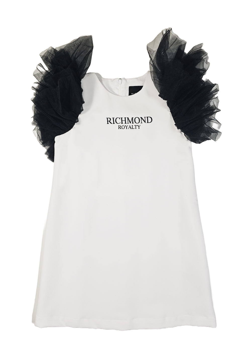 Robe noire et blanche pour fille