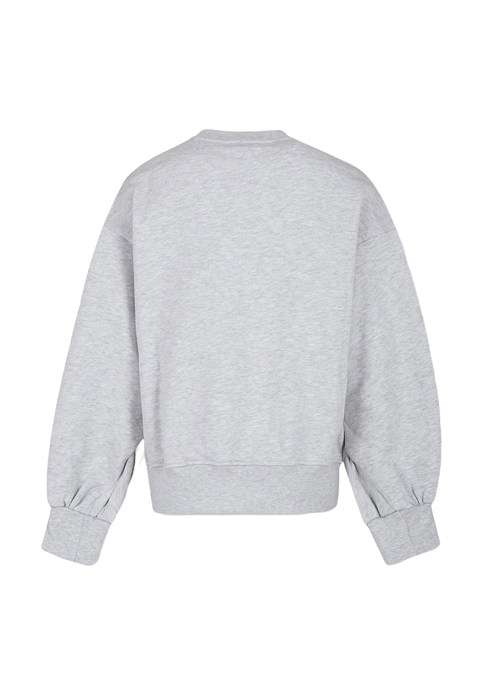 Sweat-shirt ras du cou gris pour fille