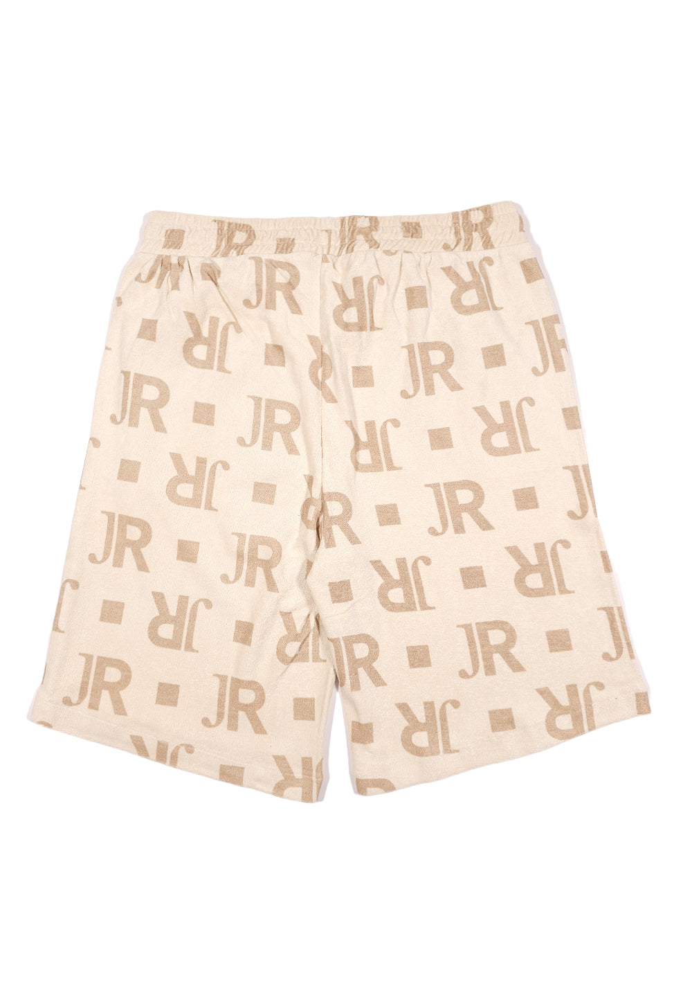 Bermuda felpa beige per bambino