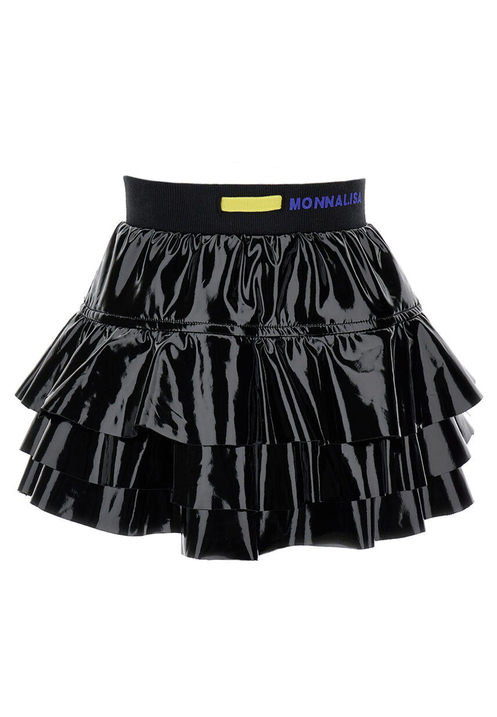 Gonna ecopelle nera per bambina