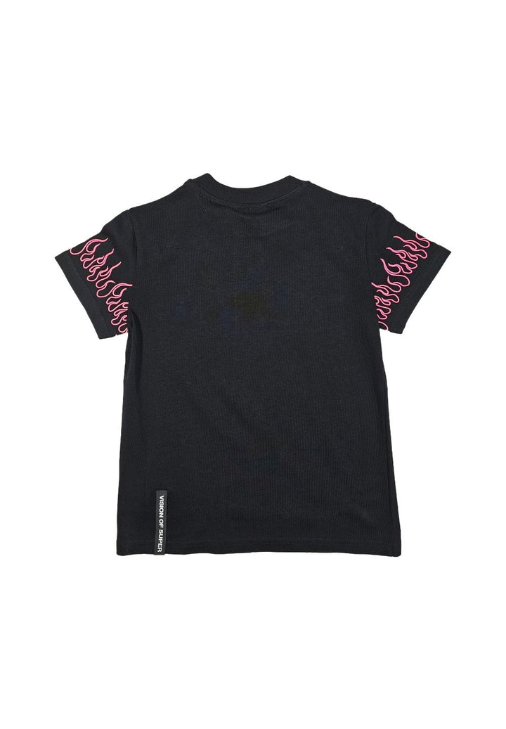 T-shirt nera per bambina - Primamoda kids