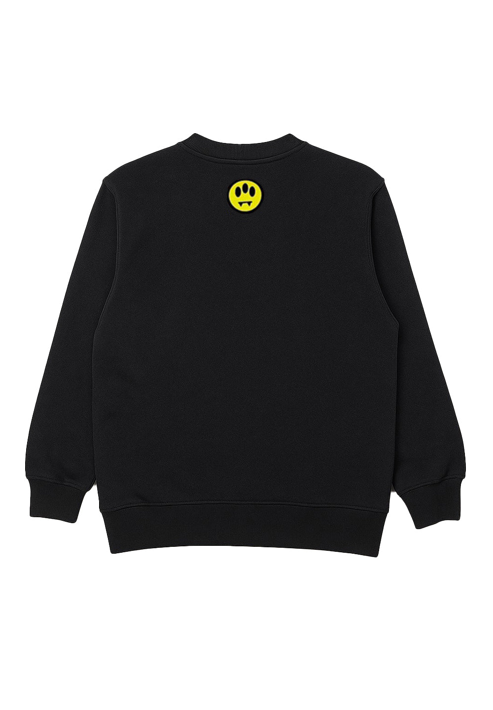 Felpa girocollo nera unisex