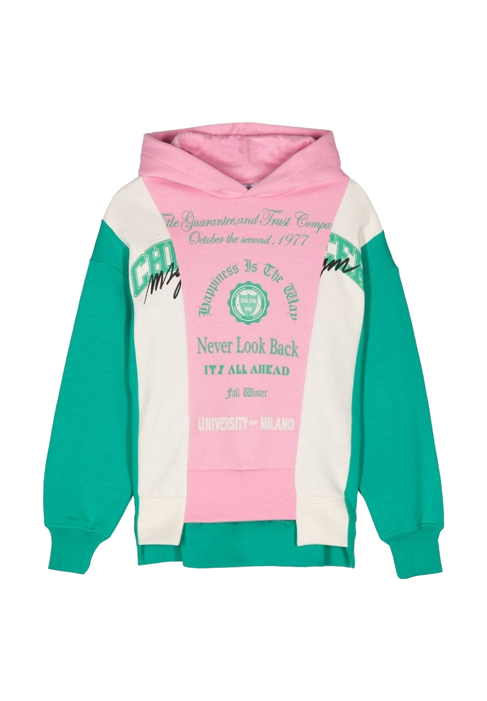Sweat à capuche multicolore pour fille