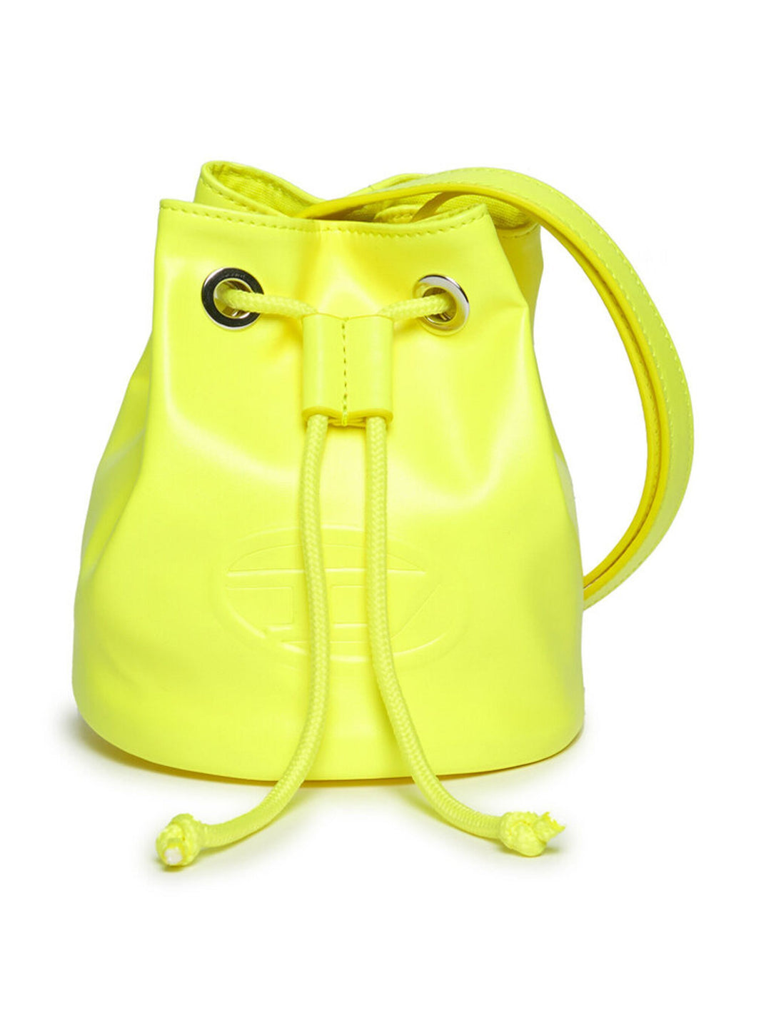 Fluoreszierend gelbe Öko-Lederhandtasche für Mädchen