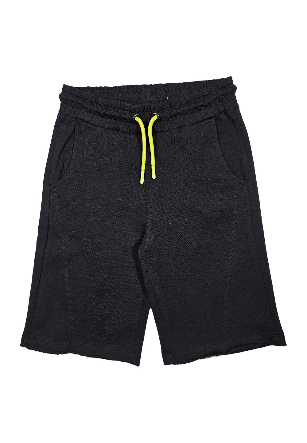 Bermuda felpa nero per bambino