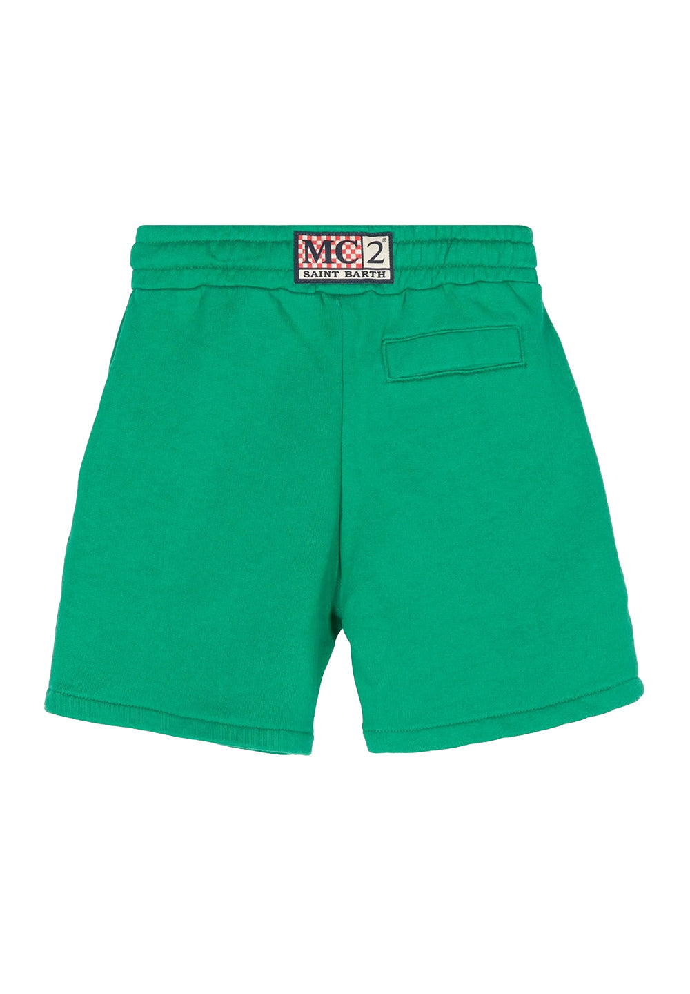 Bermuda felpa verde per bambino