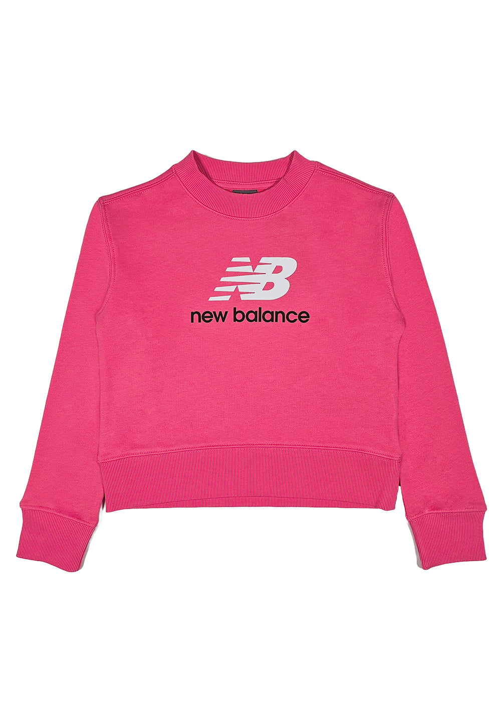 Felpa girocollo rosa per bambina