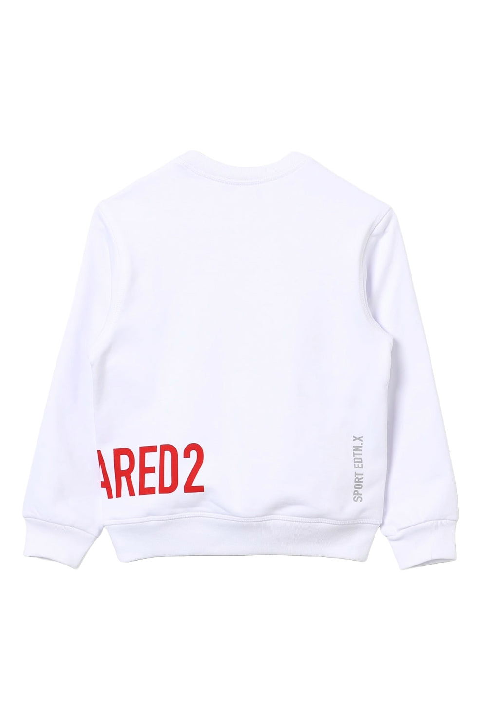 Felpa girocollo bianca per bambino