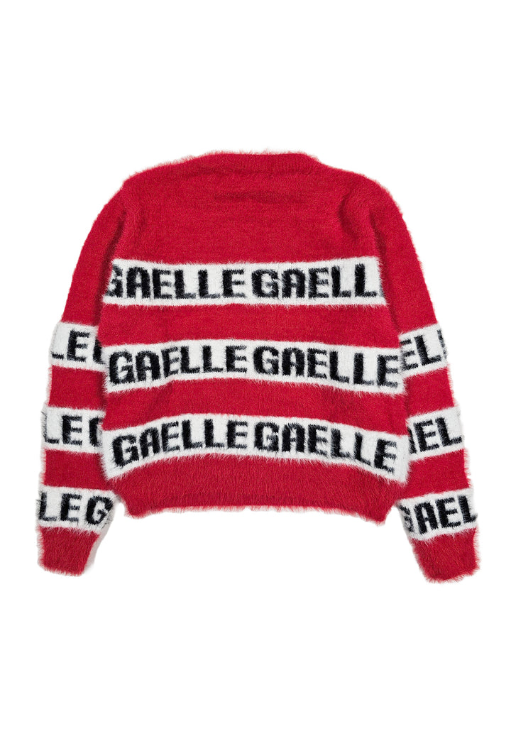 Pull rouge pour fille