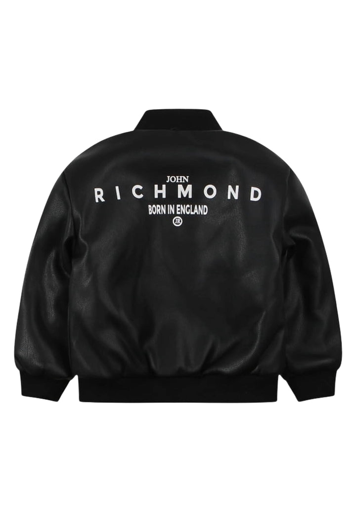 Veste en similicuir noir pour enfant