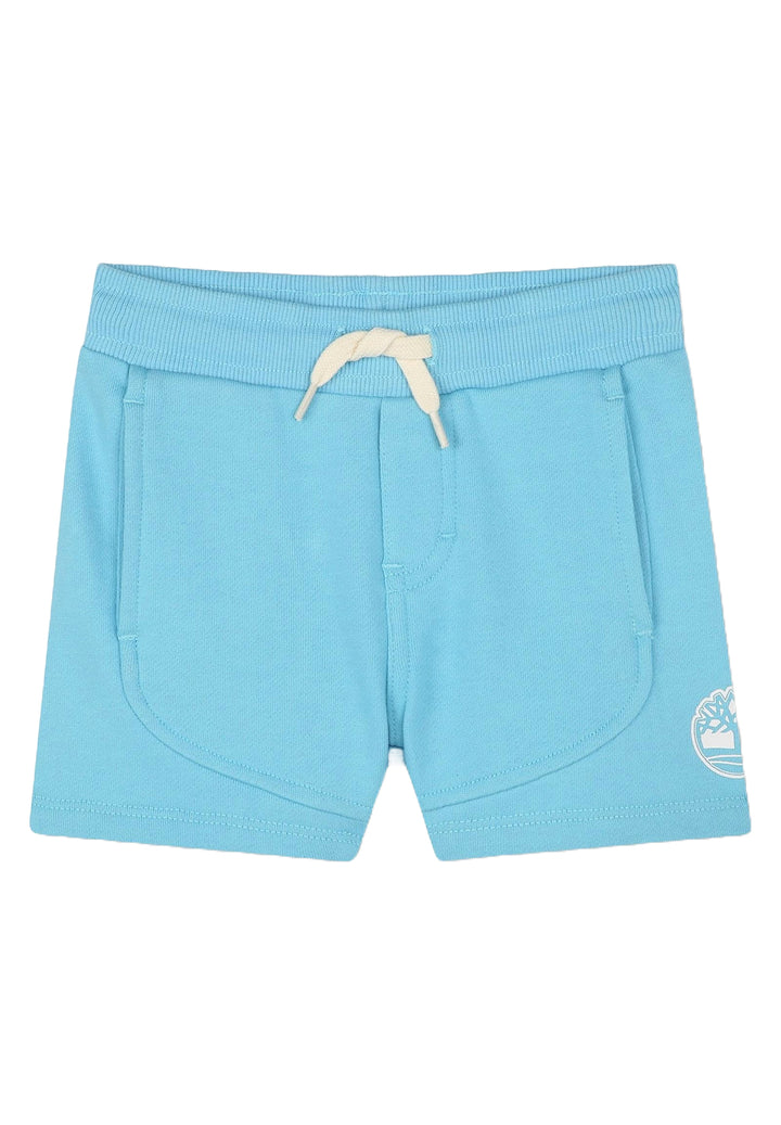 Bermuda felpa celeste per neonato