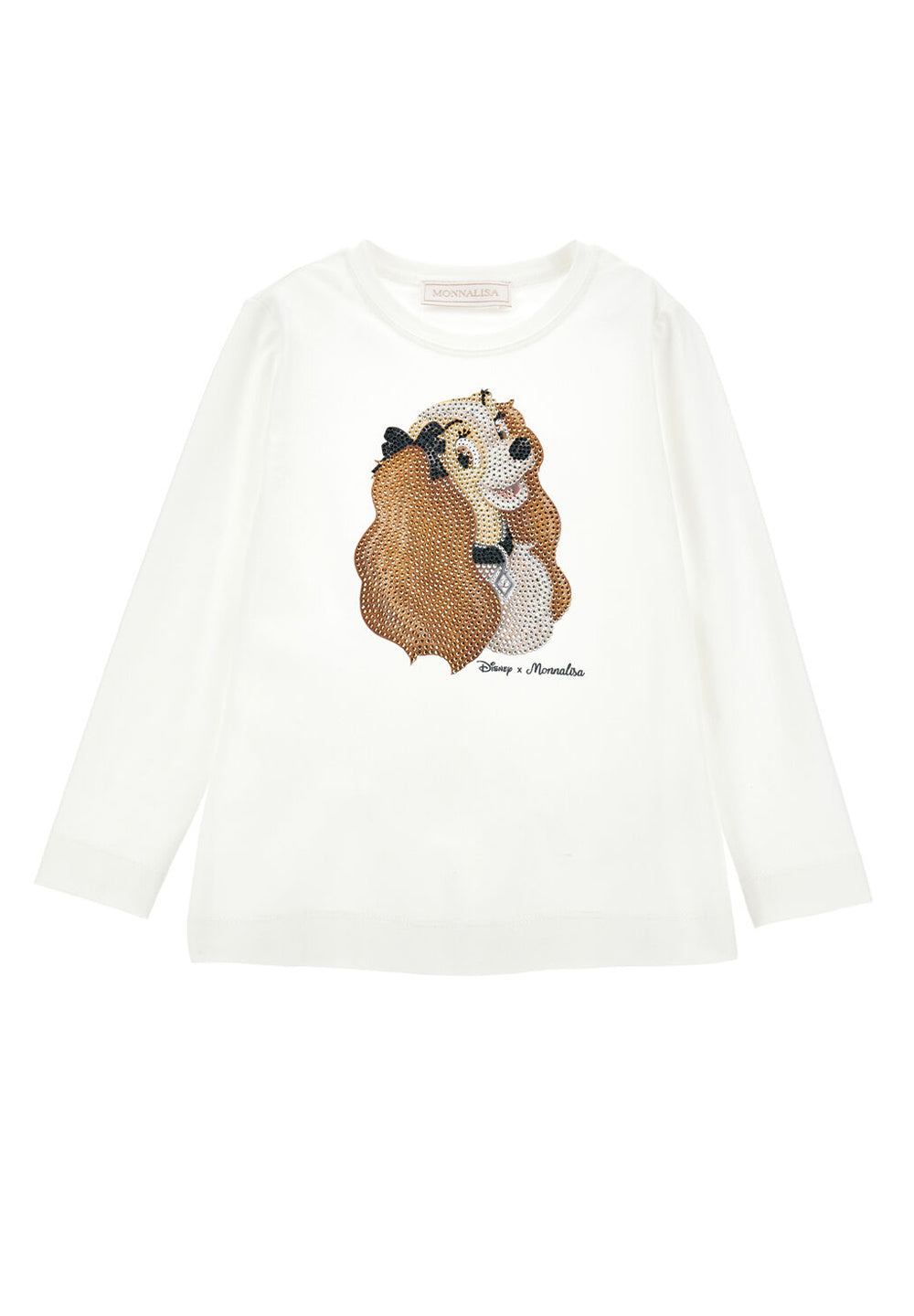 T-shirt panna per bambina