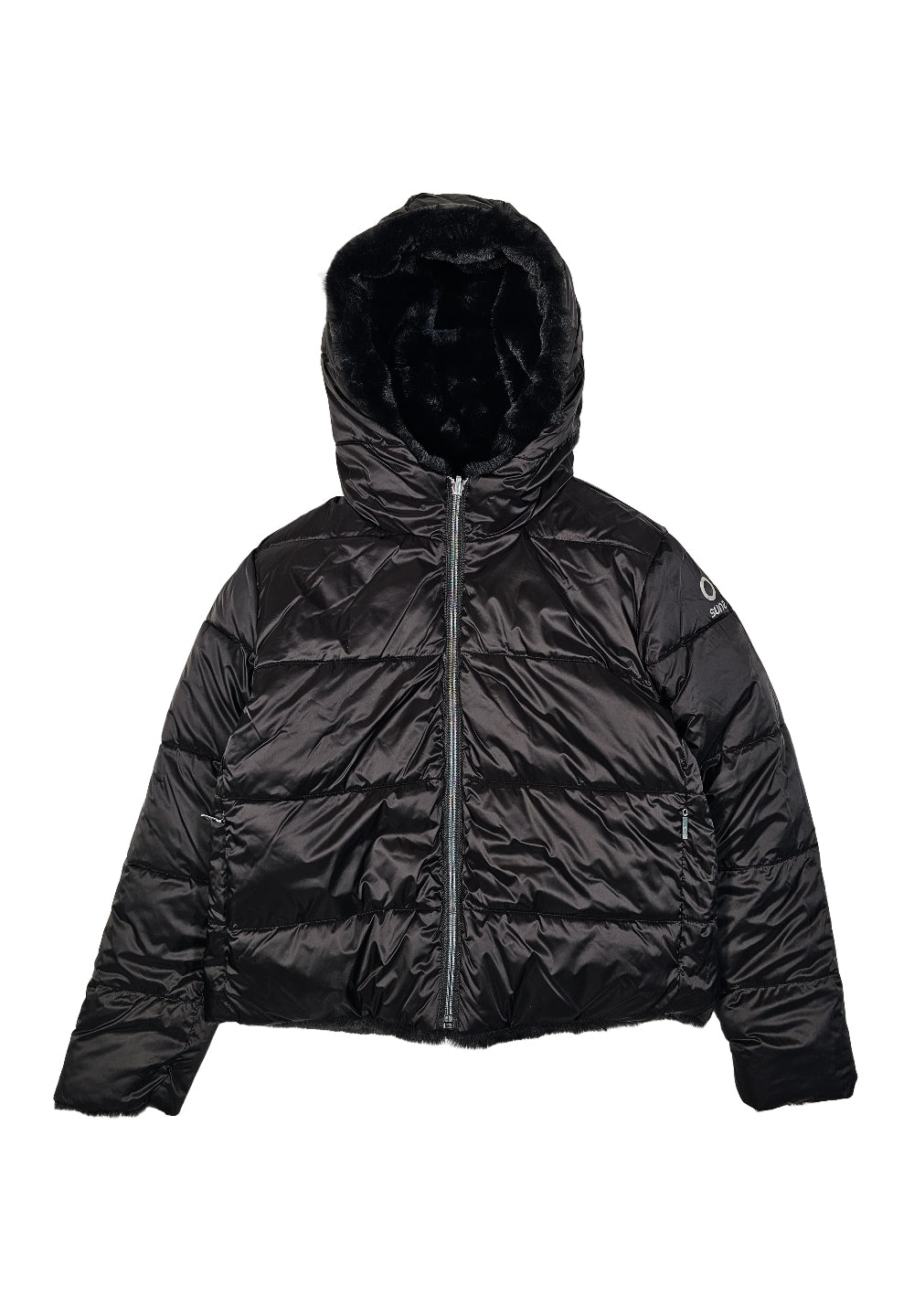 Veste réversible noire pour fille