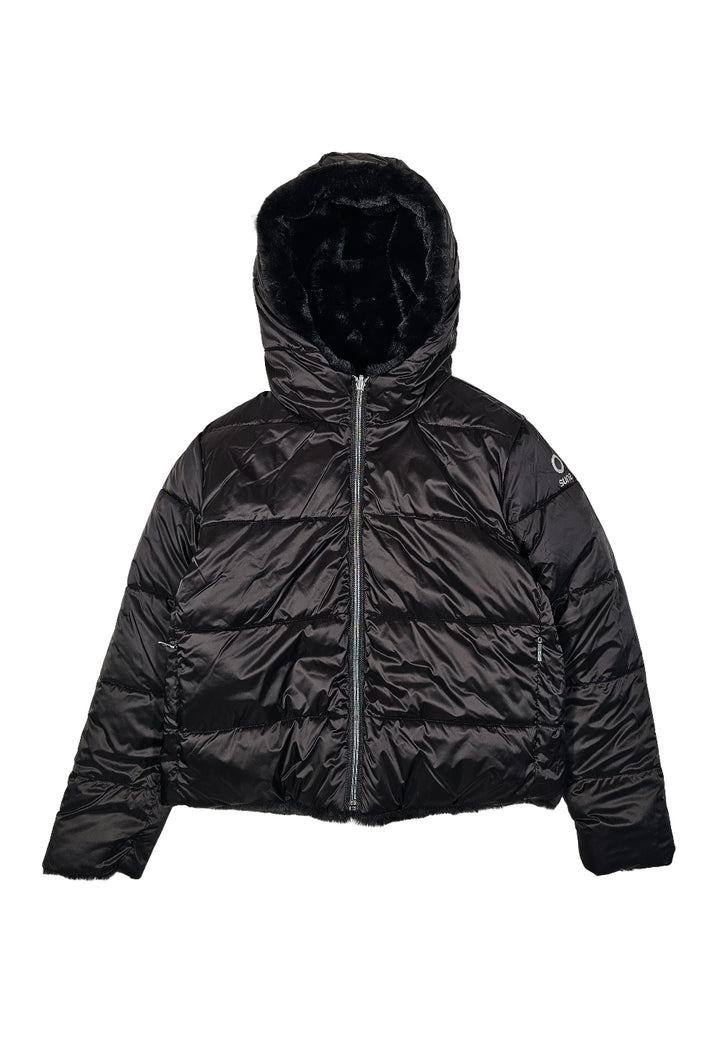 Veste réversible noire pour fille