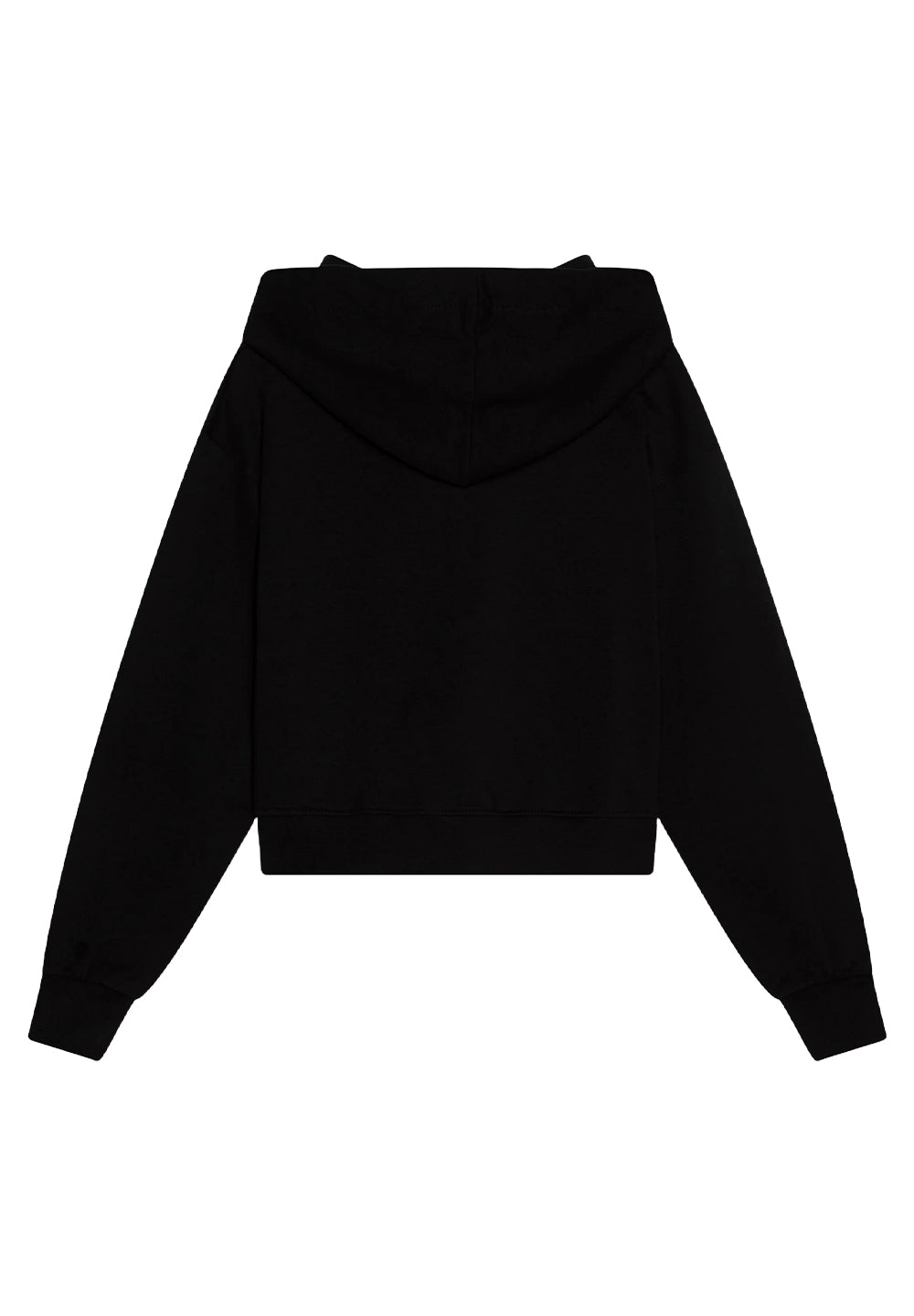 Sweat à capuche noir pour fille