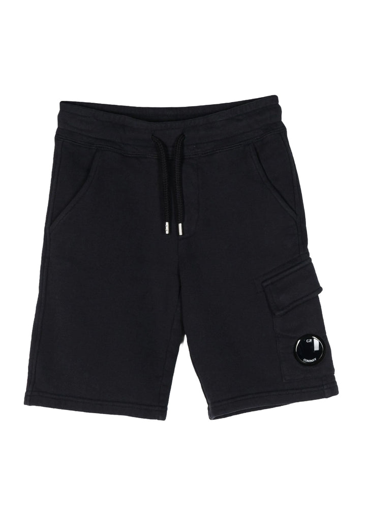 Bermuda felpa nero per bambino