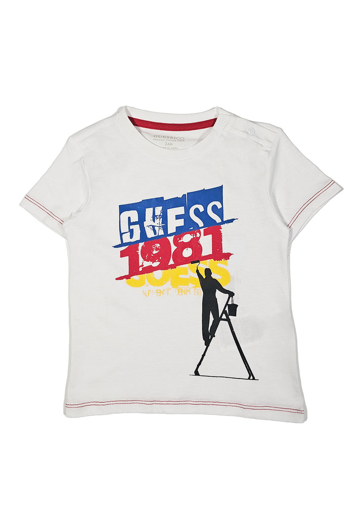 Weißes T-Shirt für Neugeborene