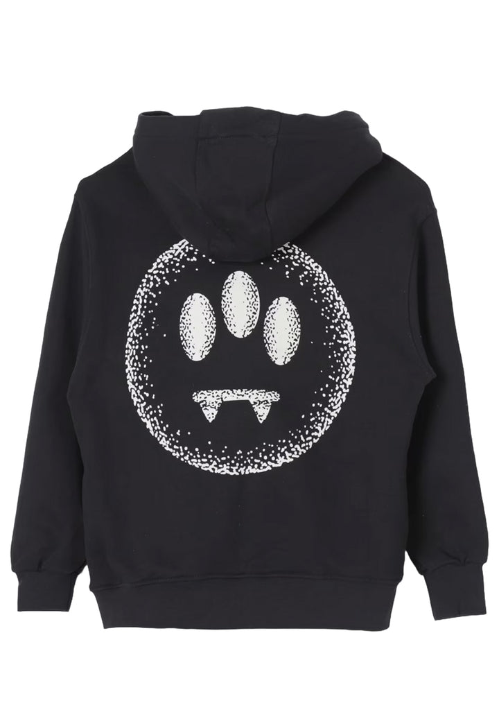 Felpa cappuccio nera per bambino