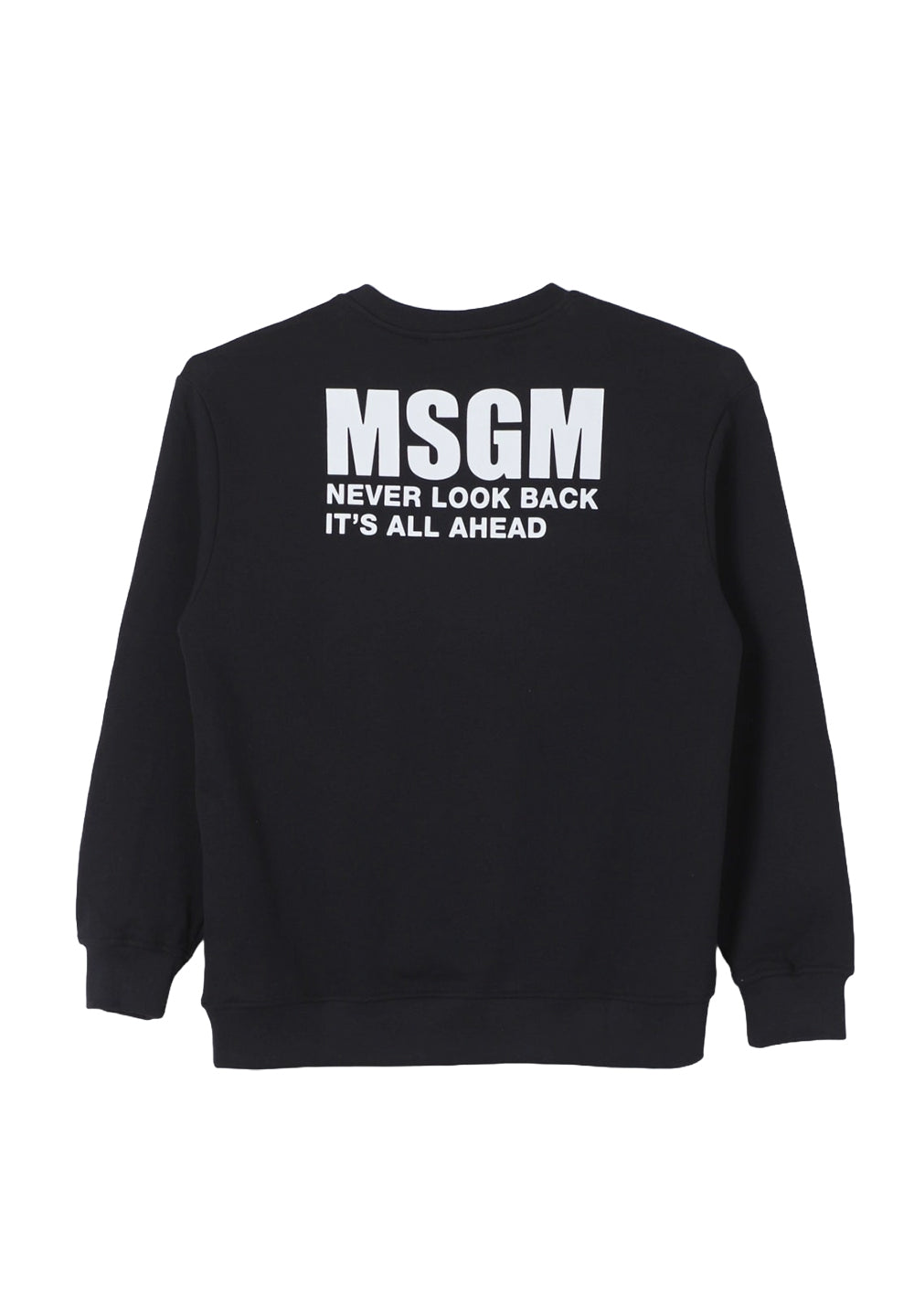 Sweat-shirt noir à col rond pour enfant