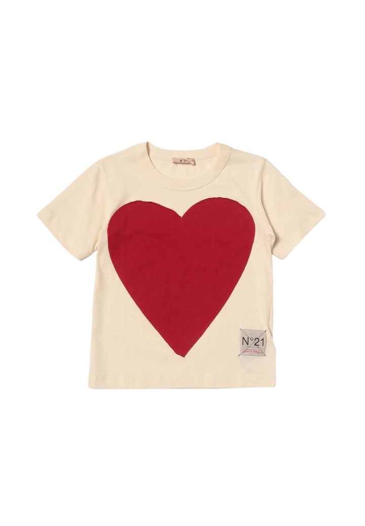 T-shirt panna per bambina - Primamoda kids
