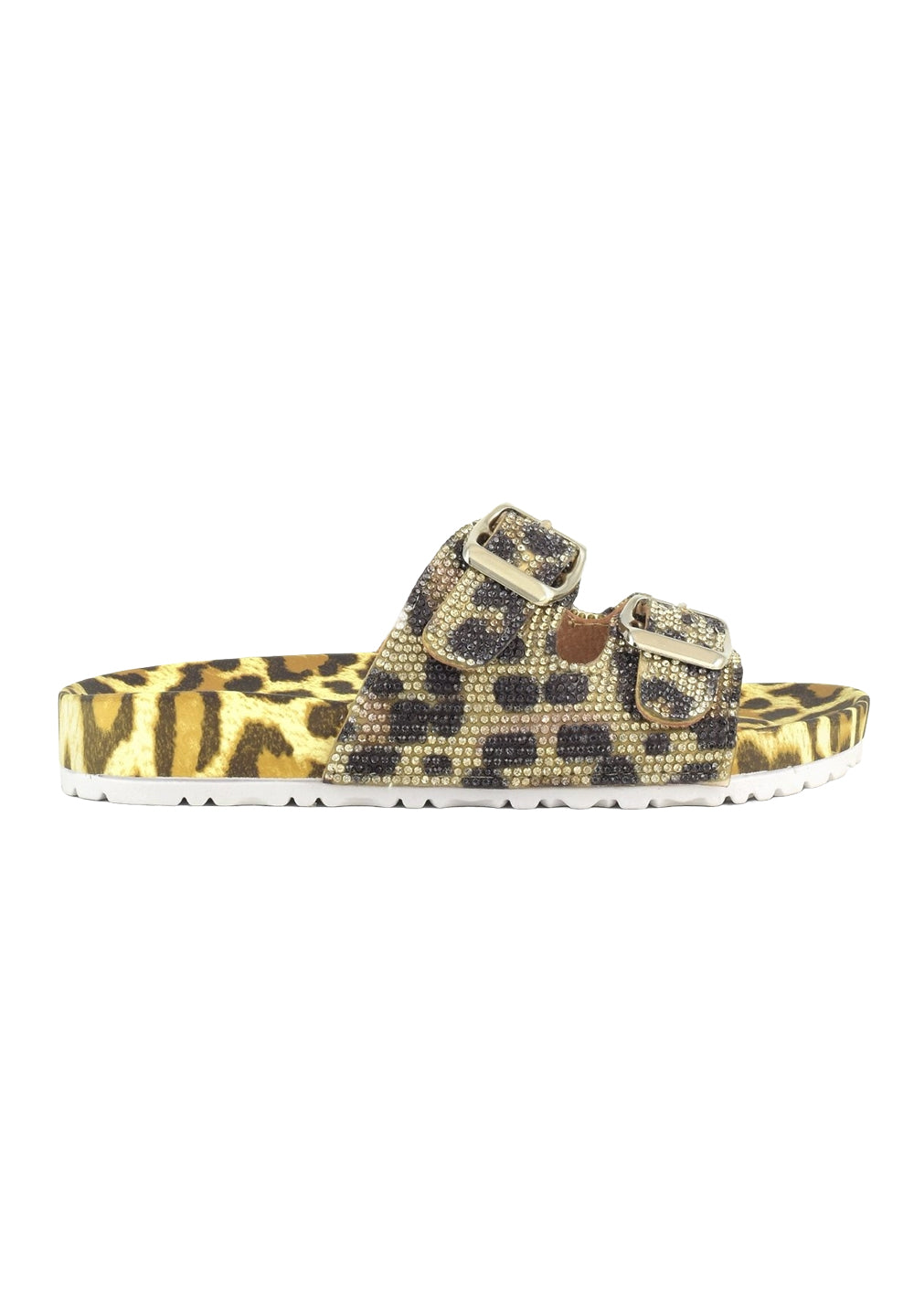 Chaussons léopard pour filles