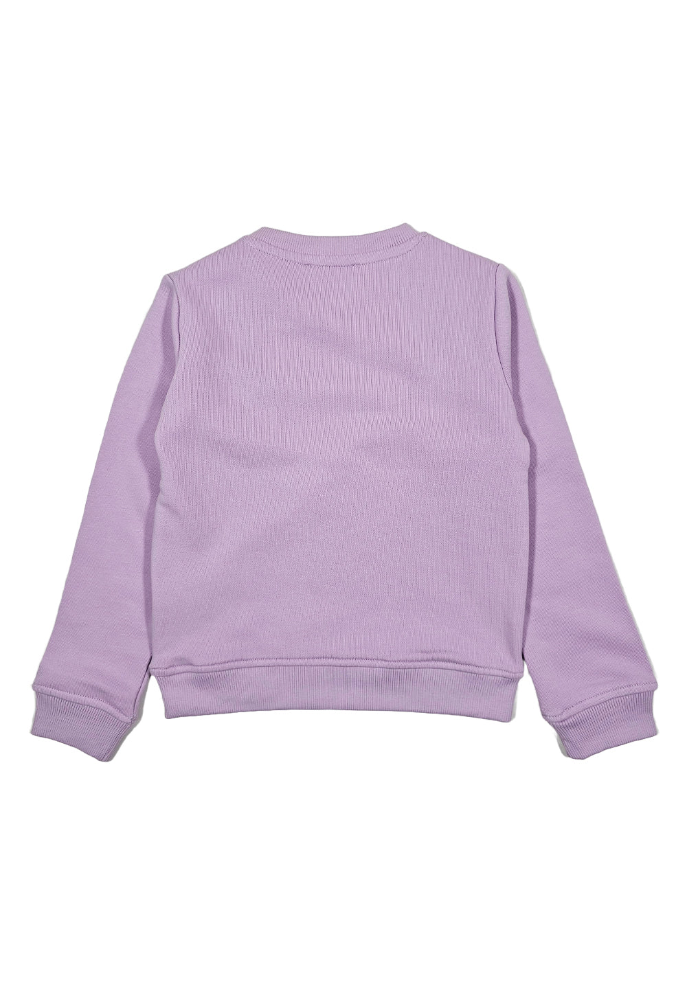 Sweat-shirt ras du cou lilas pour bébé fille