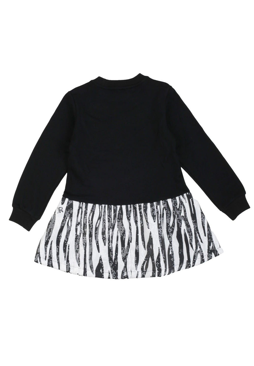 Robe zèbre noire pour fille