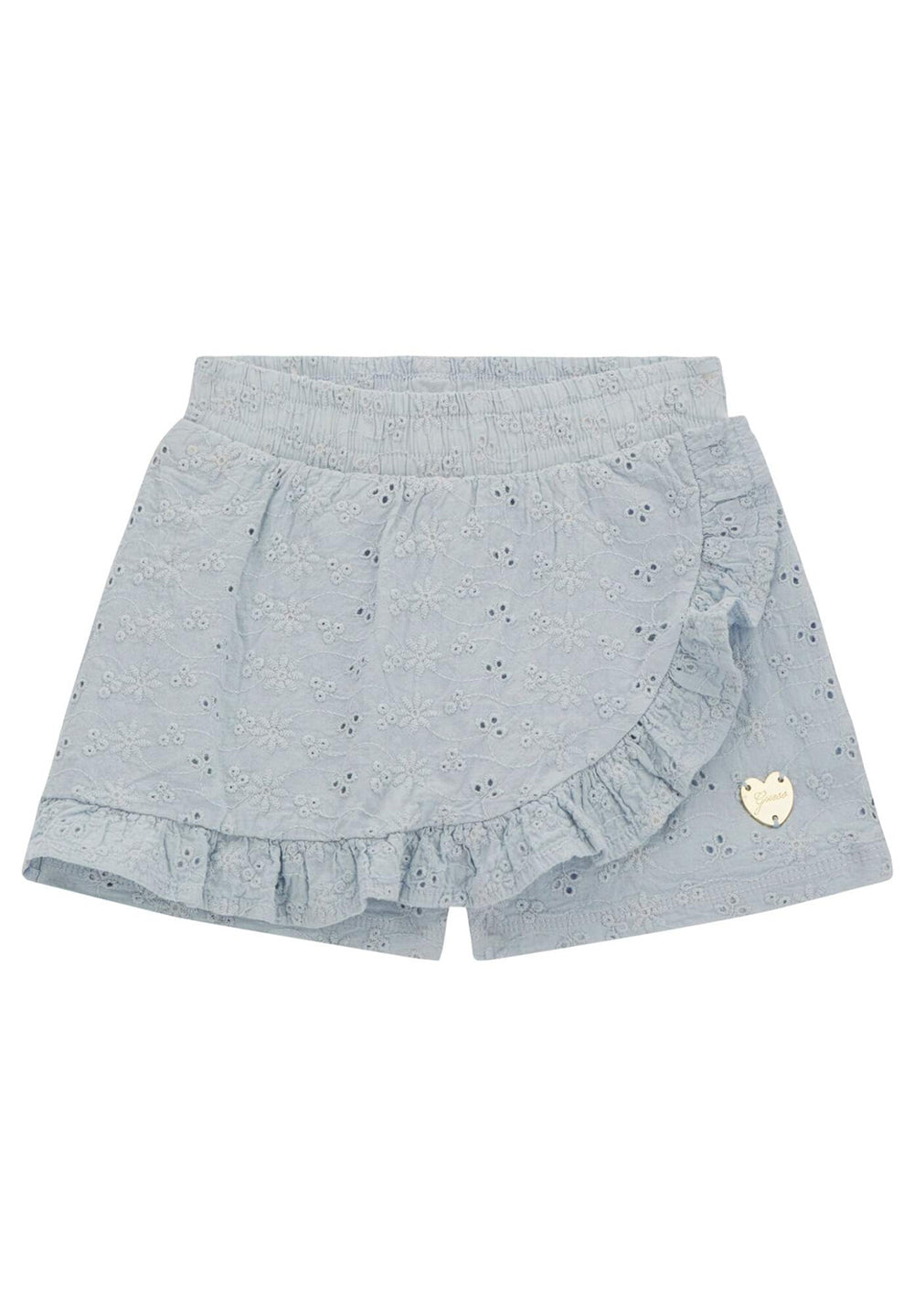 Short bleu clair pour fille