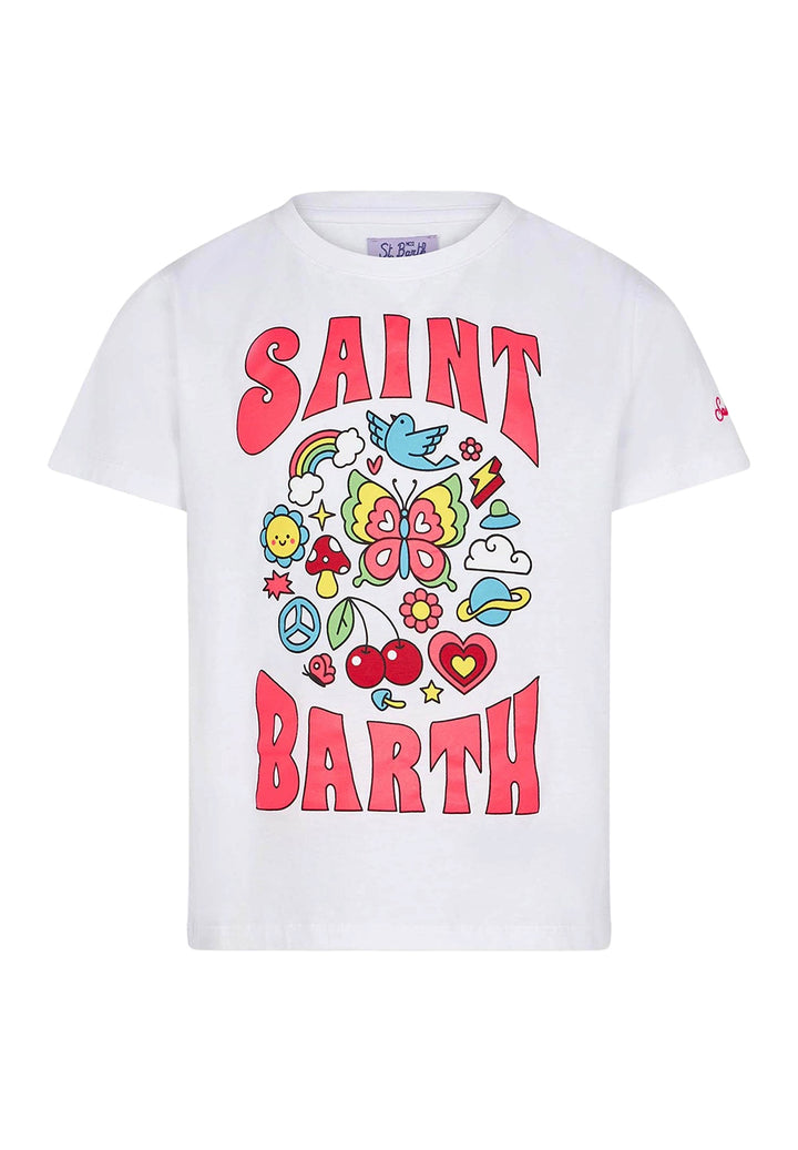 T-shirt bianca per bambina