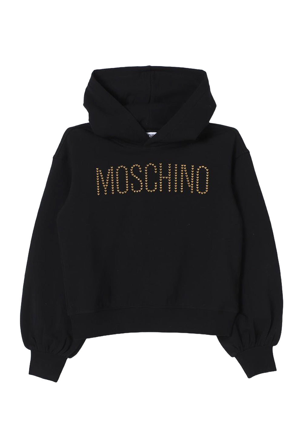 Felpa cappuccio nero per bambina