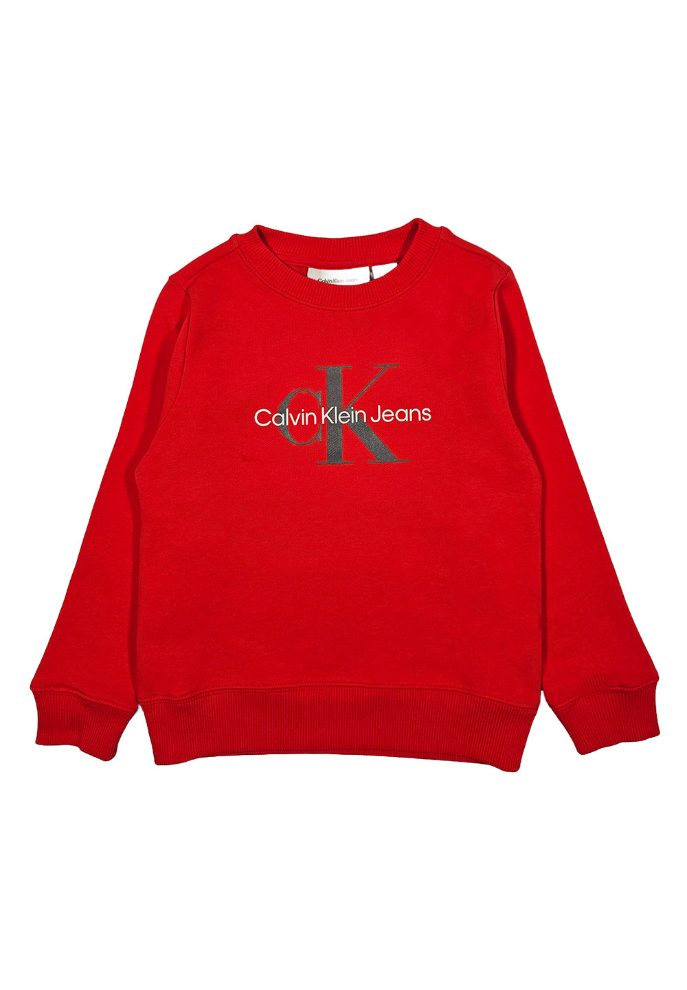 Felpa girocollo rossa unisex
