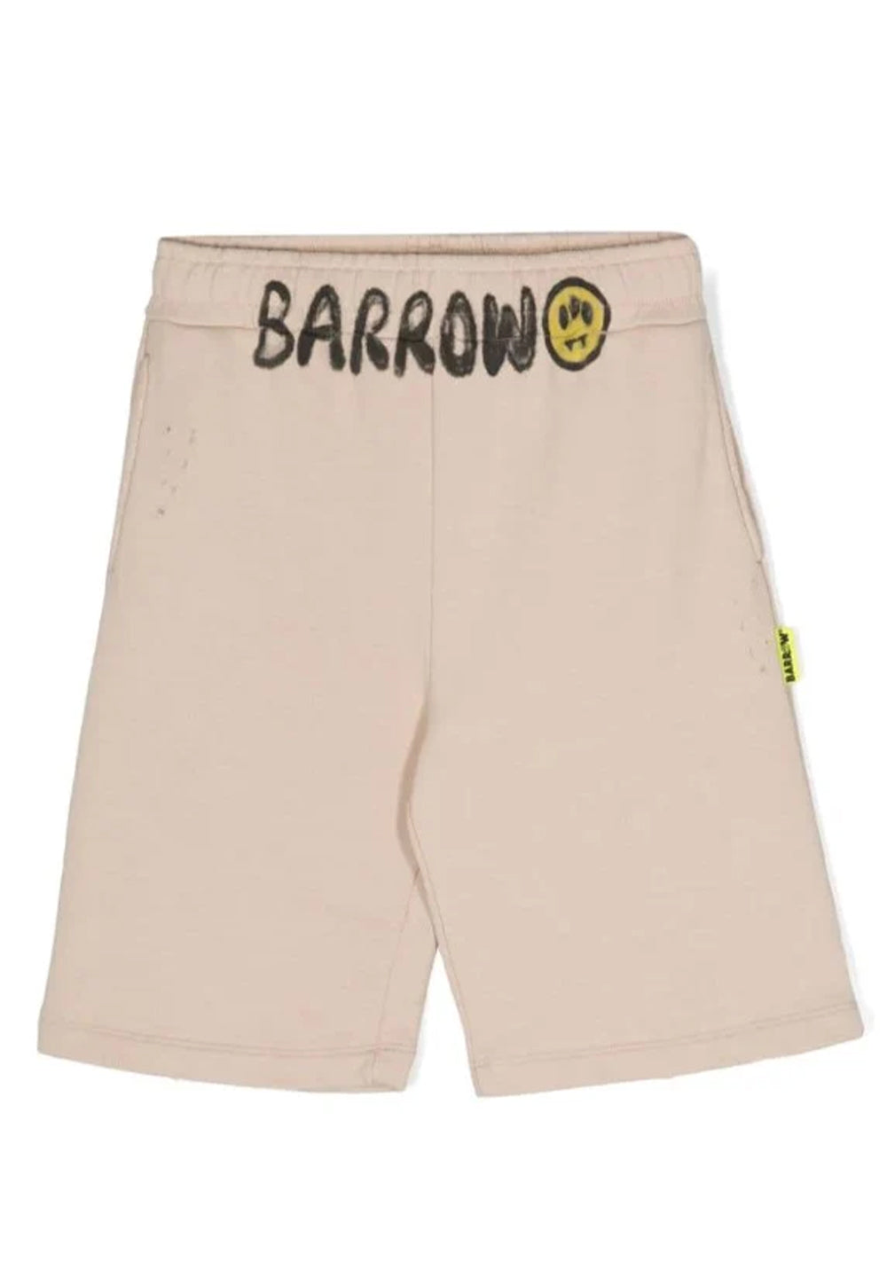 Bermuda felpa beige per bambino