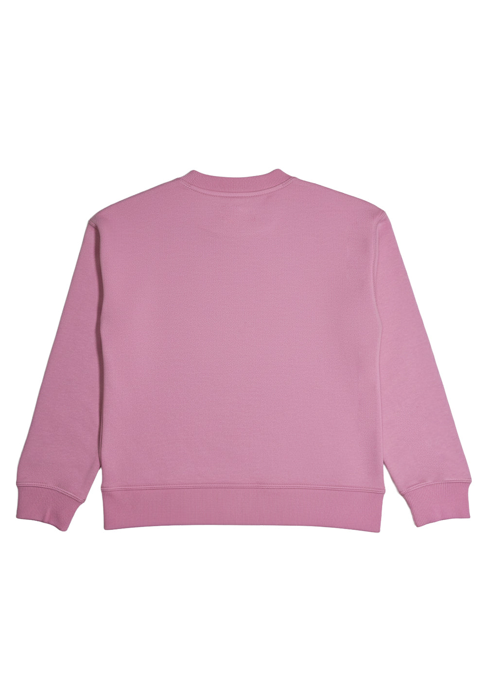 Felpa girocollo rosa per bambina