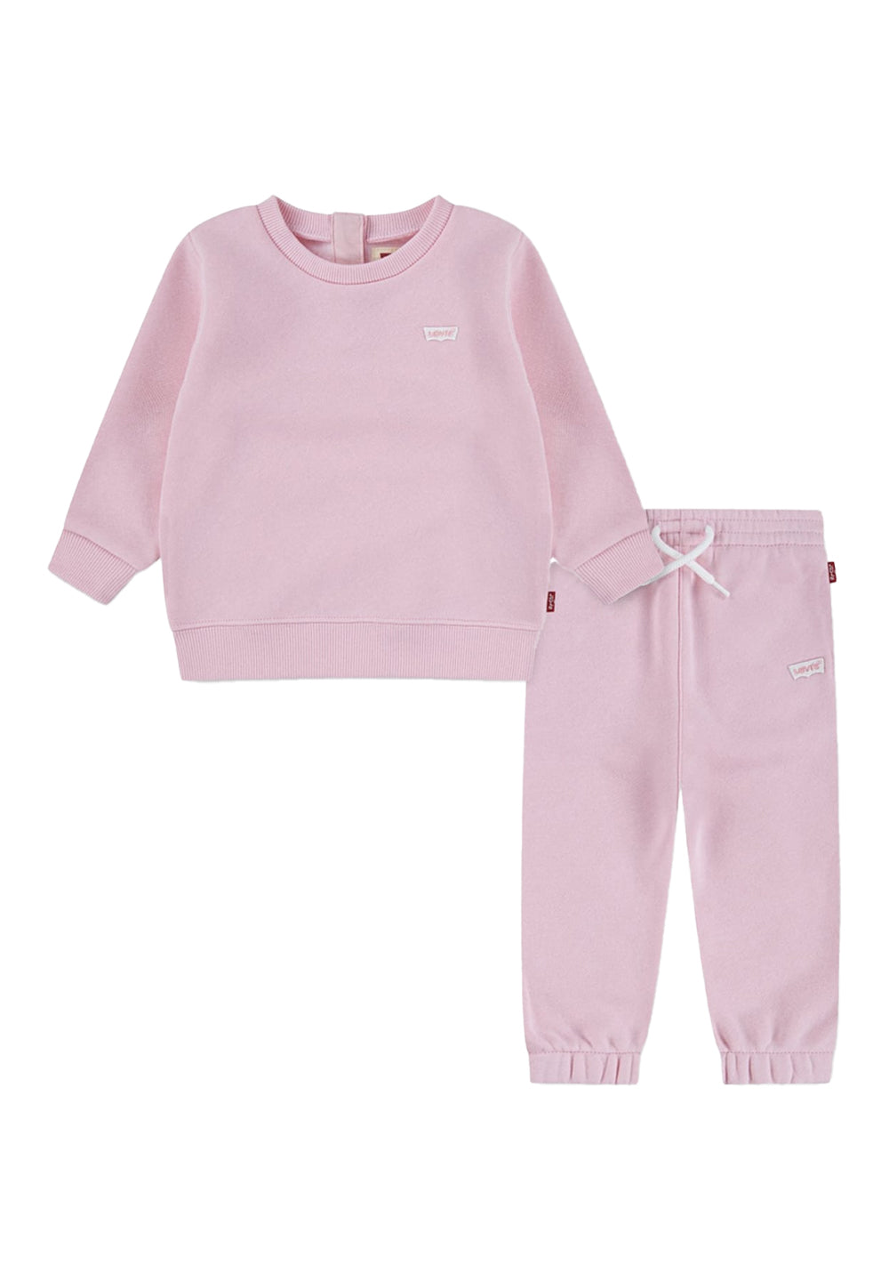 Completo felpa rosa per neonata