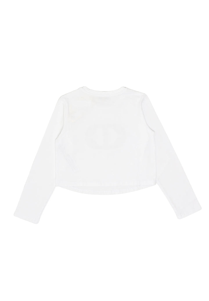 T-shirt bianca per bambina