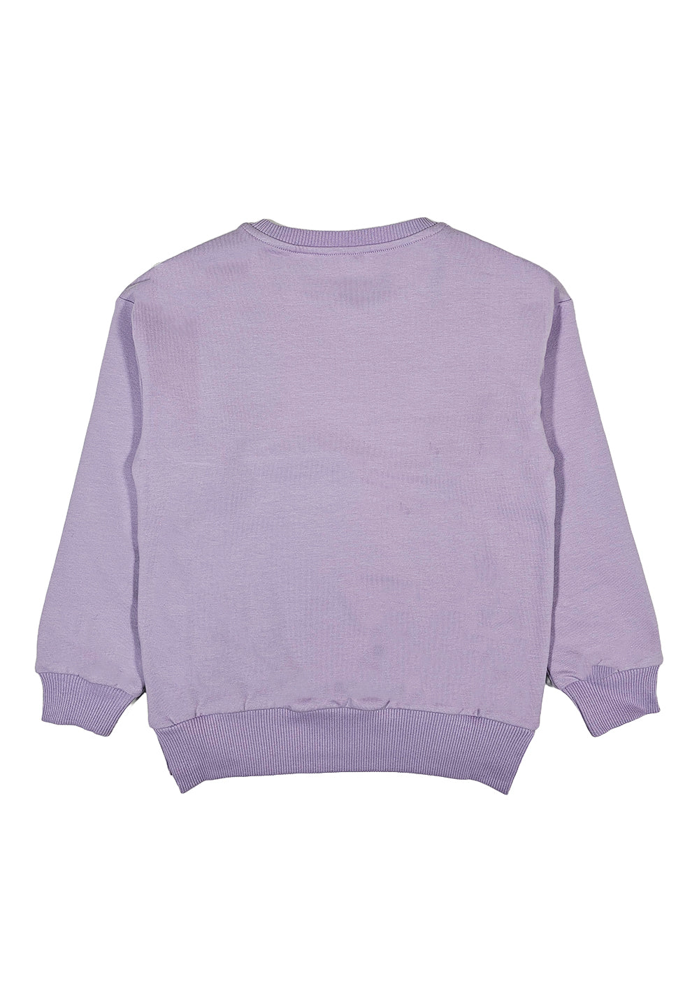 Lilafarbenes Rundhals-Sweatshirt für Mädchen