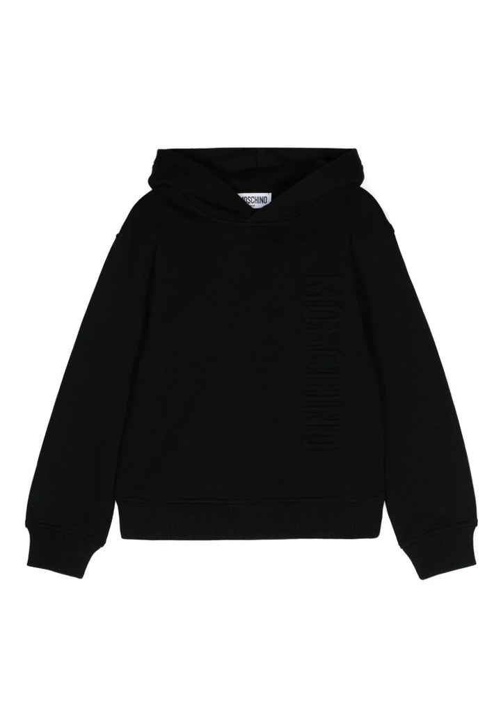Schwarzer Kapuzenpullover für Jungen