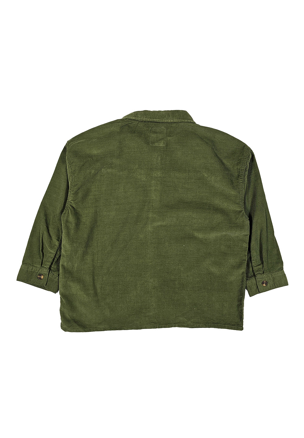 Chemise en velours vert pour enfant