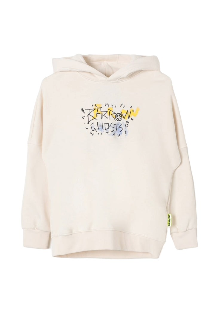 Felpa cappuccio crema per bambino