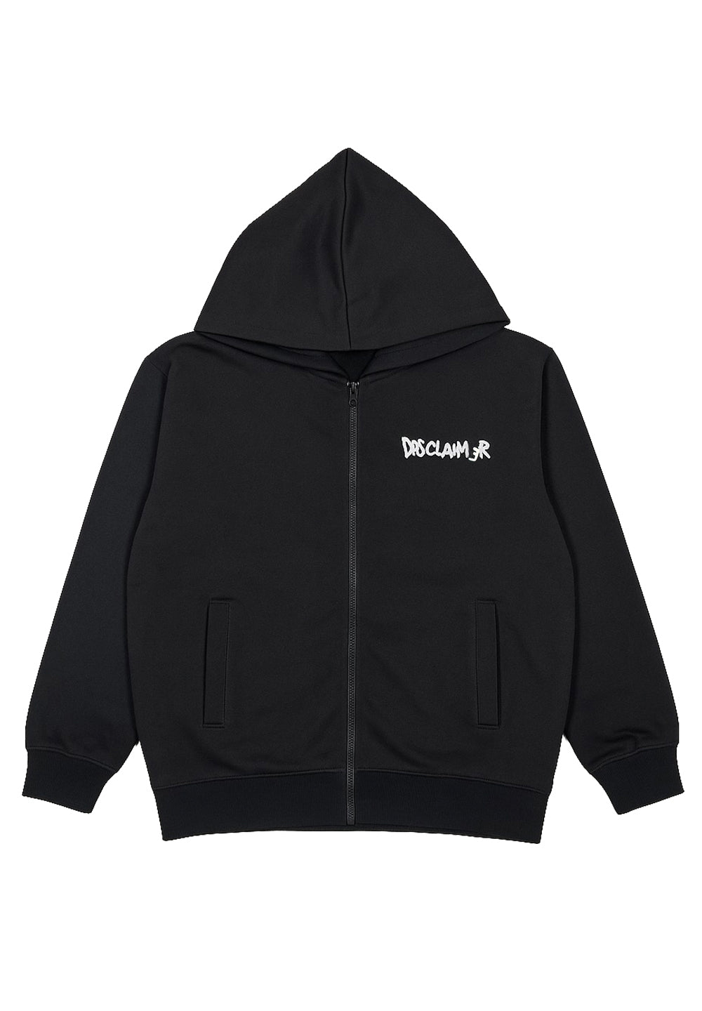 Sweat-shirt noir zippé pour fille