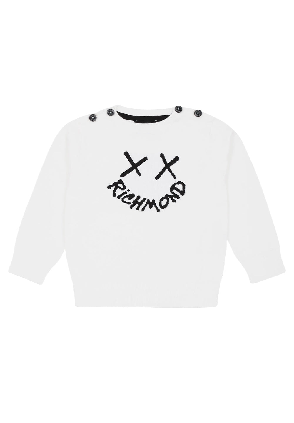 Pull blanc pour nouveau-né