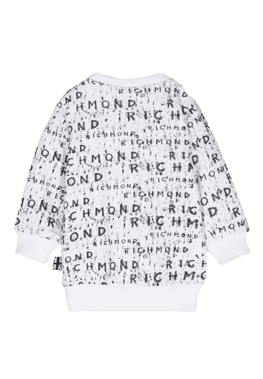 Sweat-shirt blanc à col rond pour enfant
