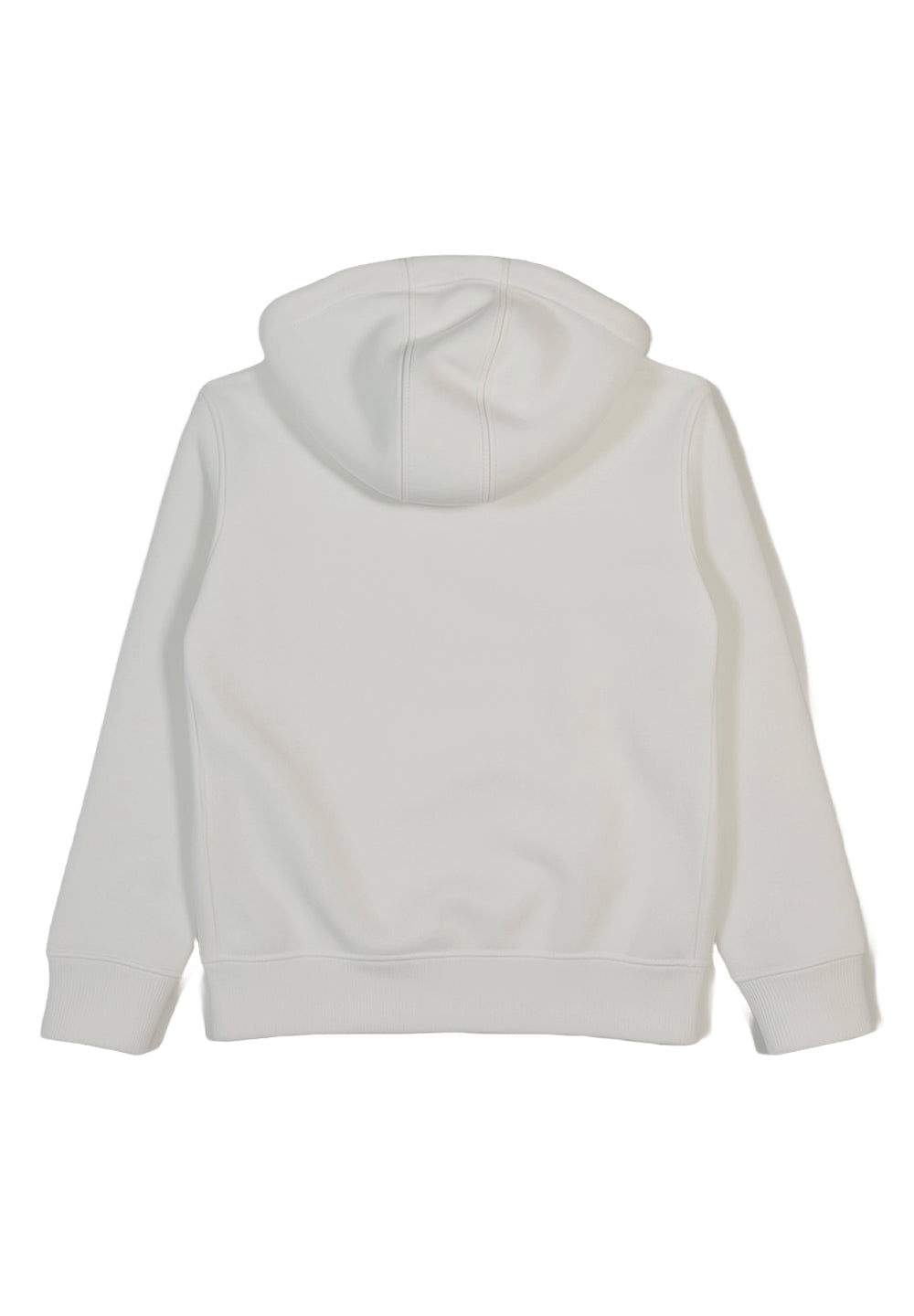 Felpa cappuccio bianca per bambino