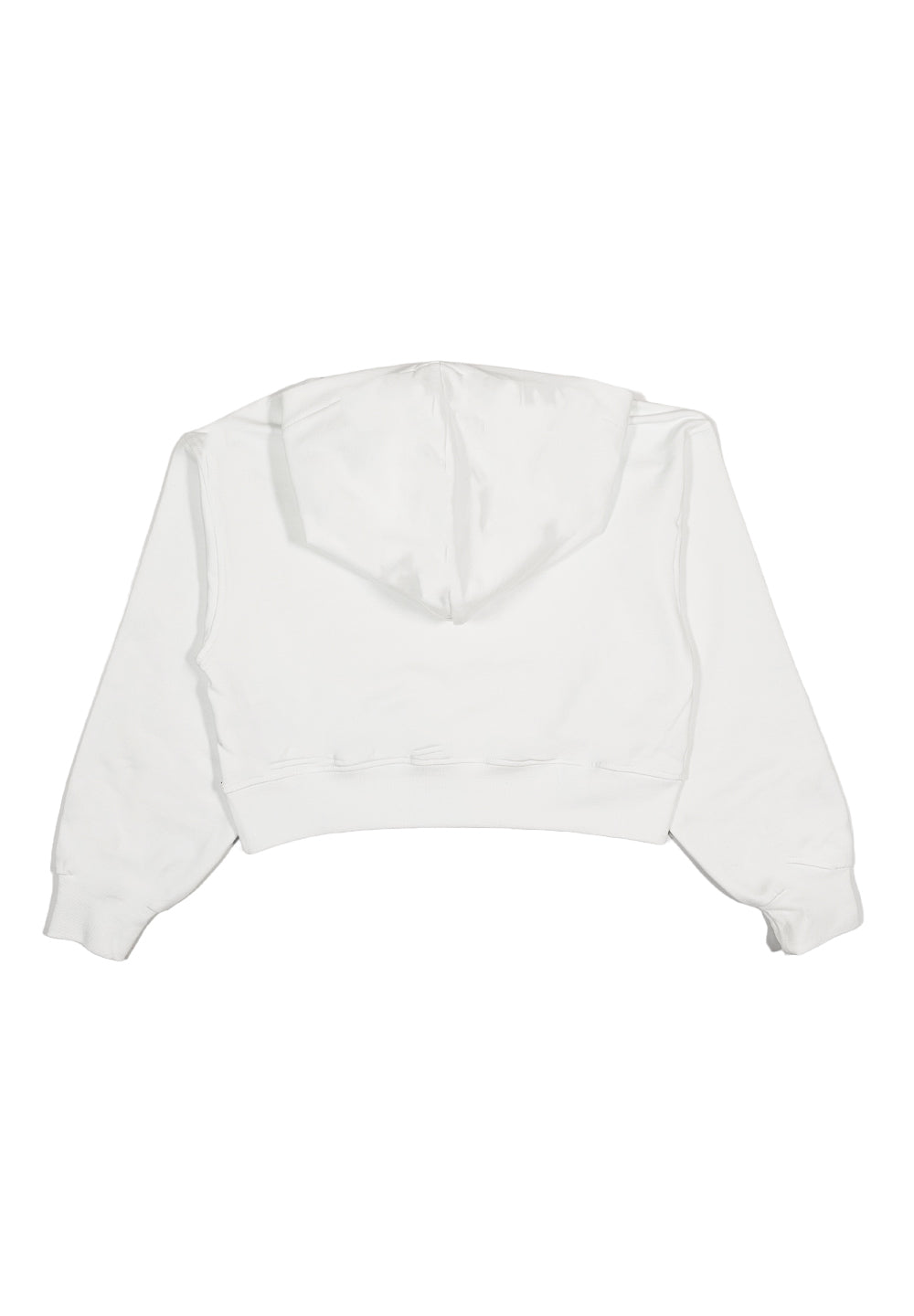 Felpa cappuccio bianca per bambina