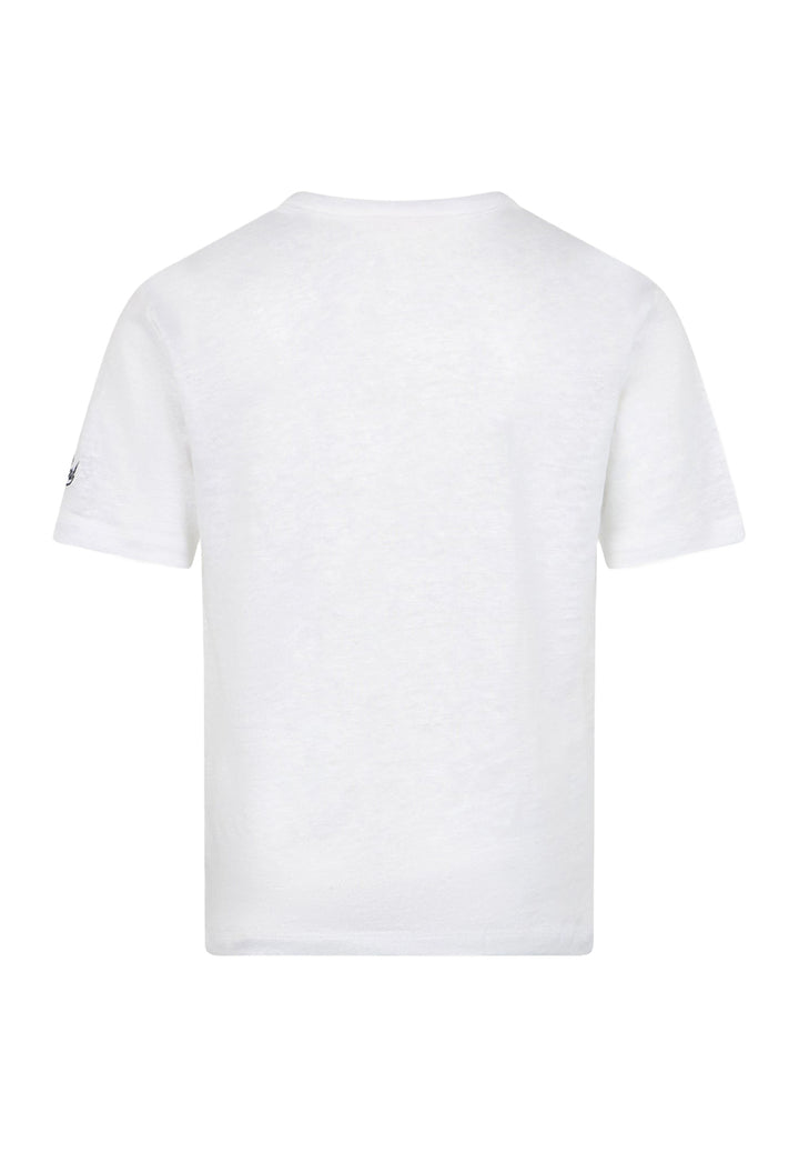 T-shirt lino bianca per bambino