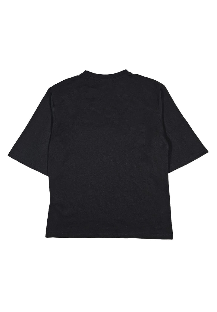 T-shirt nera per bambina