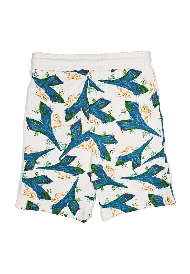 Bermuda felpa crema per bambino