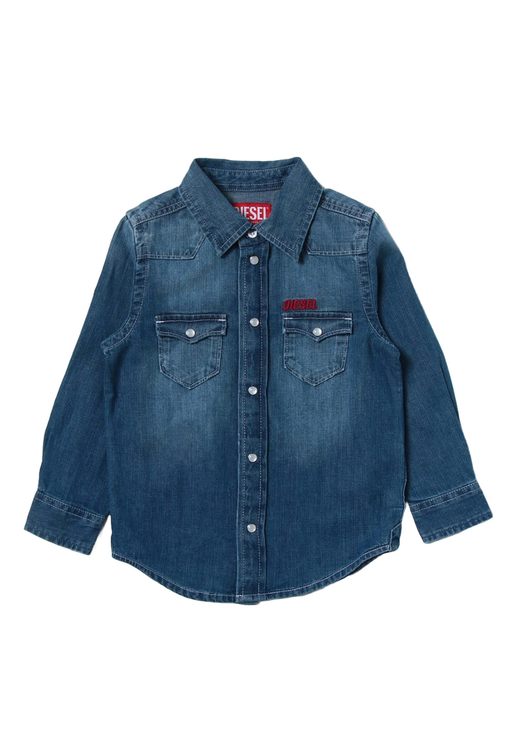 Camicia blu denim per bambino - Primamoda kids