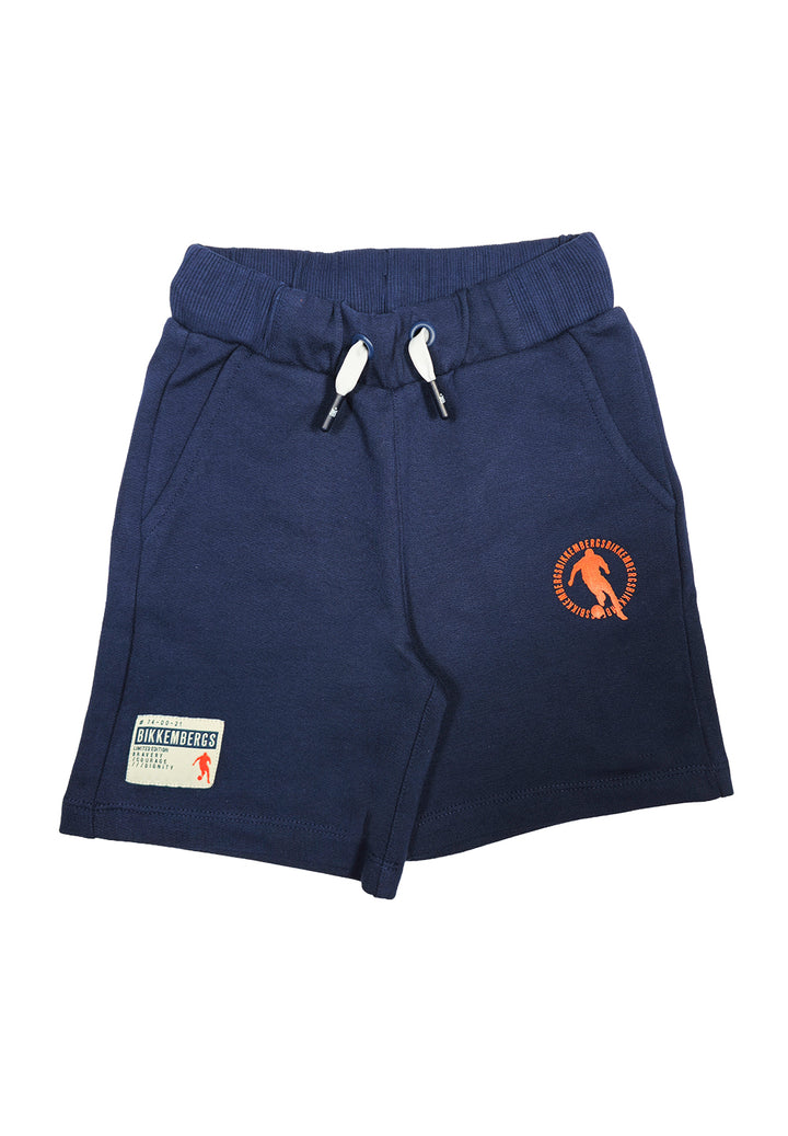 Bermuda felpa blu per bambino - Primamoda kids