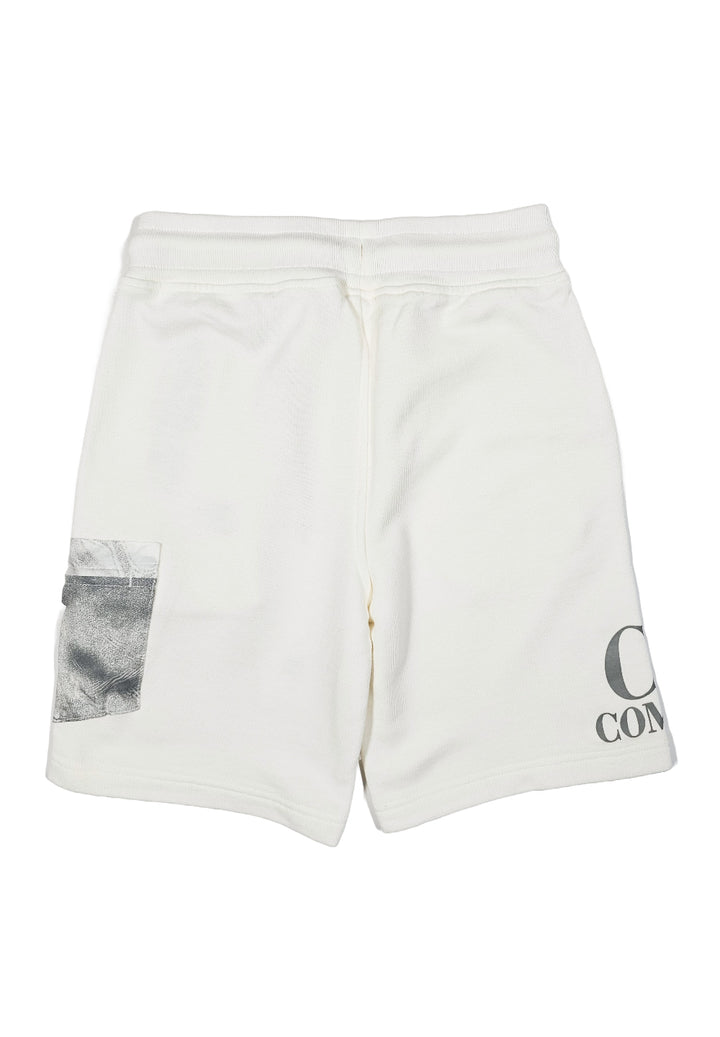 Bermuda felpa bianco per bambino - Primamoda kids